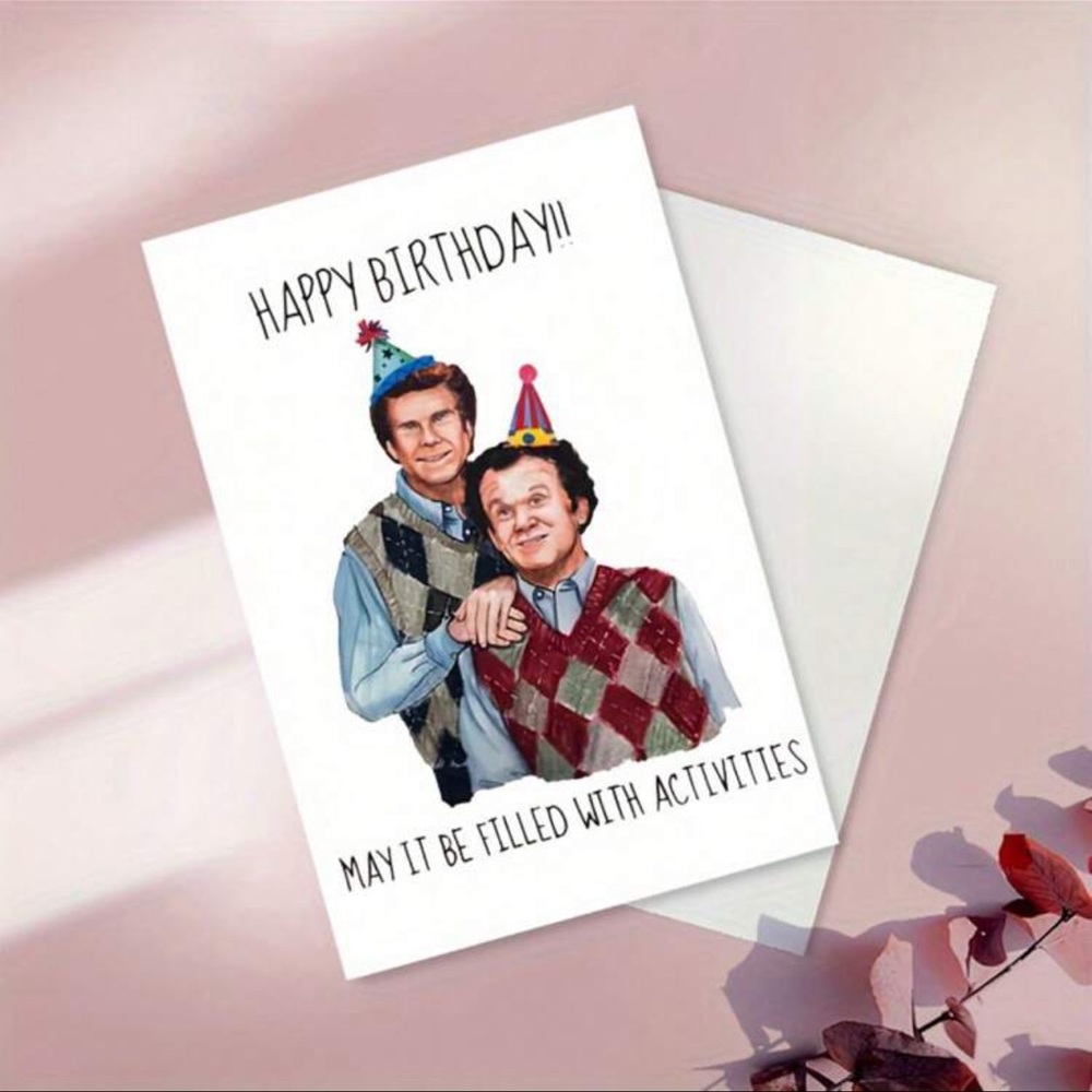 Set of two comedic birthday cards. New.